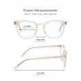thumbnail image 6 of Compliments by DIFF Eyewear Rowan Blue Light Reading Glasses for Men and Women Clear Crystal +2.0, 6 of 8