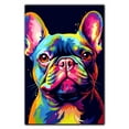 thumbnail image 3 of French Bulldog Canvas Framed Gifts For Dog Lover Watercolor Dog Canvas Birthday Gifts For Father Hanging Decorations Retro Home (Gifts For Dad), 3 of 6