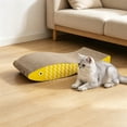 thumbnail image 4 of Cat Scratcher Cardboard with Premium Scratch Textures Design, Durable, Yellow, 4 of 6