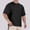 Black, variant on Men's Clothing Dgankt Workout shirts for men Fashionable Men's Spliced Solid Color Sports And Casual Round Neck Top