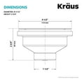 thumbnail image 2 of Kraus PST1-GR Kitchen Sink Basket Strainer, Grey, 2 of 2