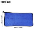 thumbnail image 3 of Unique Bargains Microfibre Car Drying Towel 11.81"x23.62" Extra Large Car Cleaning Detailing Absorbent Gray Blue, 3 of 6