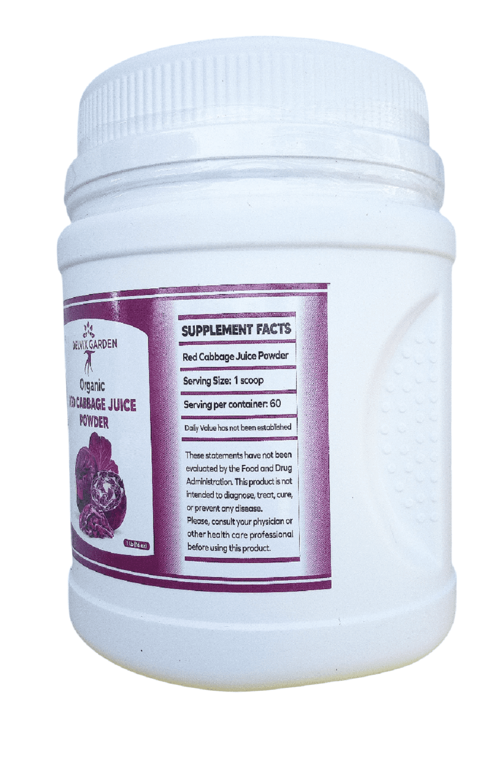 Bulk Purple Cabbage Powder – 16 oz Pure, Dehydrated Vegetable Juice Goodness and Color & Flavor for Cooking & Baking