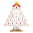 thumbnail image 3 of Decoración de escritorio de Navidad BLESIY Árbol de mesa de madera grande, 3 of 8