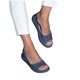 thumbnail image 3 of Sandalias de verano para mujer, calzado informal, sandalias informales de fondo grueso con boca de pez de Color sólido para mujer Wmkox8yii ytu5301, 3 of 4