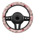 thumbnail image 2 of Yuyamidu Cherry Car Steering Wheel Covers for Women Daisy Wheel Wrap Case Protector for Auto Sedan Interior Accessories Anti-Slip Steering Wheel Decor, Pink, 2 of 7