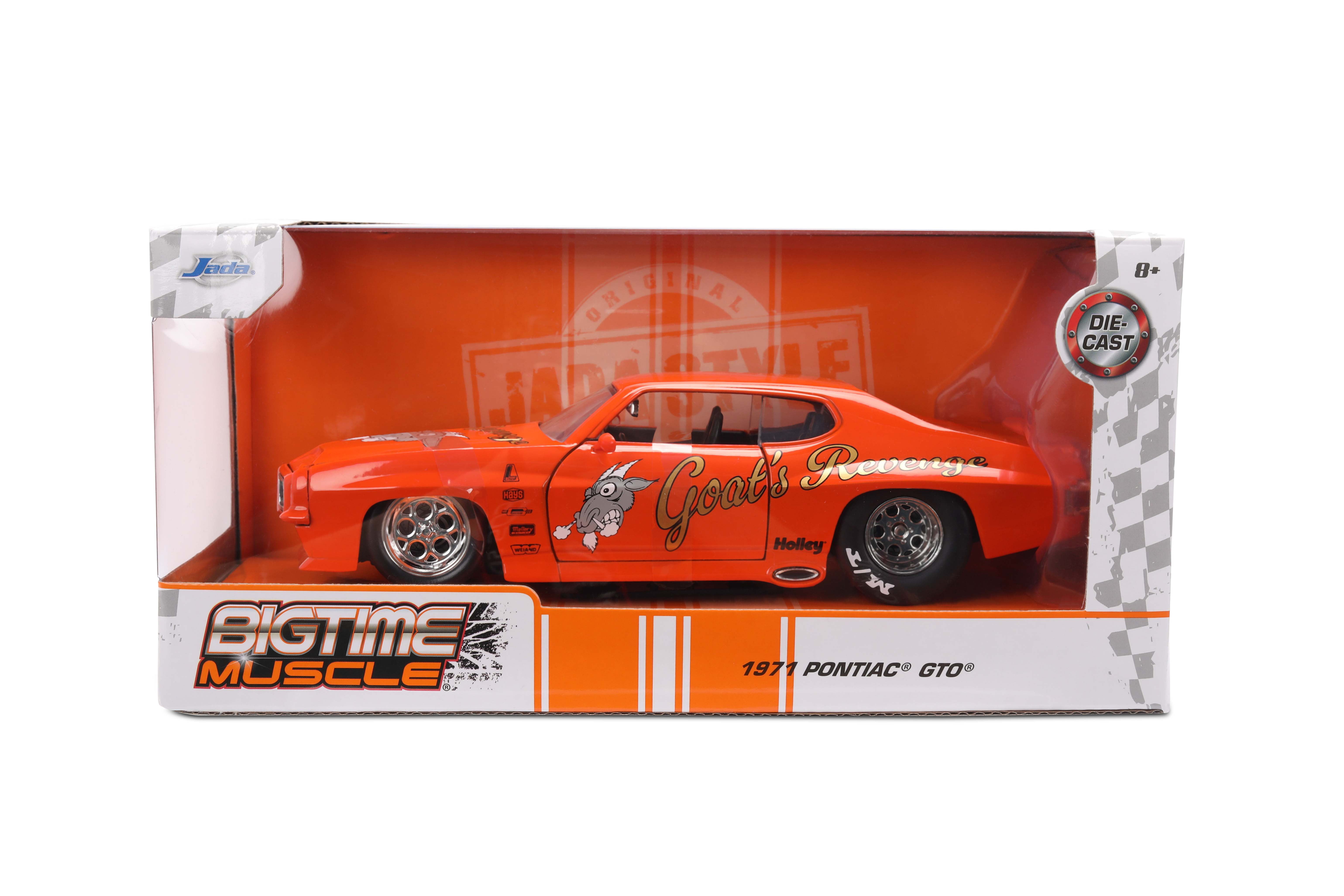 Jada Toys BIGTIME MUSCLE 1:24 1971 Pontiac GTO Die-cast Car