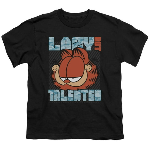 Garfield - Lazy But Talented - Youth Short Sleeve Shirt - Medium
