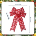 thumbnail image 3 of Large Christmas snowflake Bows Ornaments, Sparkly Star‑Speckled Bow Decor forXmas Tree, Wreath, Gift Wrapping, Holiday Home Hanging Decorations, 3 of 7