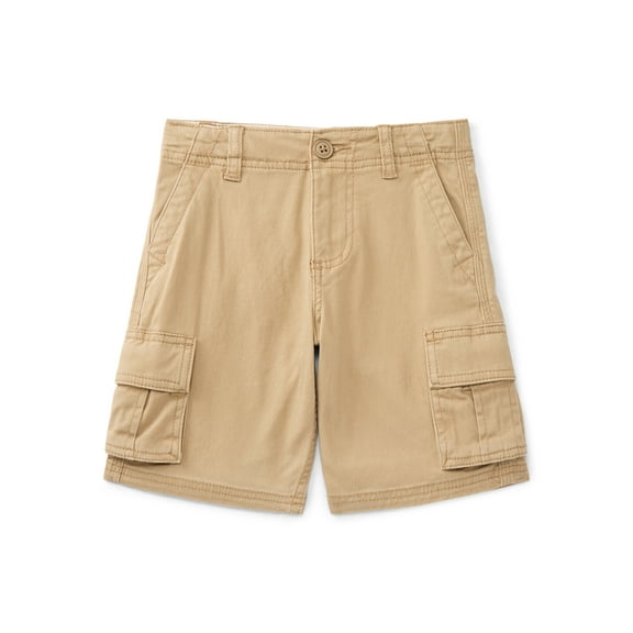 Wonder Nation Boys Twill Cargo Shorts, Sizes 4-18