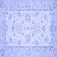 thumbnail image 1 of Ahgly Company Indoor Square Oriental Blue Traditional Area Rugs, 7' Square, 1 of 4