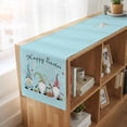 thumbnail image 6 of Table Runners 72 Inches Long Dress Scarves, Happy Easter Farmhouse Kitchen Table Runner, Coffee Tablerunners, Cute Gnomes Eggs Spring Daisy Flowers Blue 14x72 Inch, 6 of 9
