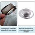 thumbnail image 4 of Artrylin Kitchen Sink Strainer Basket Stainless Steel Sink Drain Filter Kitchen Tools and Gadgets Large Wide Rim 2.8 Inch Diameter（2 PCS）, 4 of 7