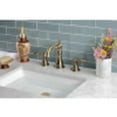 thumbnail image 5 of Fauceture FSC19733ACL Deck Mount Widespread Bathroom Faucet, Antique Brass, 5 of 9