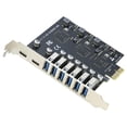 thumbnail image 1 of USB 3.0 PCIe Card, PCI-e to 2Port USB C + 6 Port USB 3.0 Internal Expansion Card 5Gbps, 1 of 5
