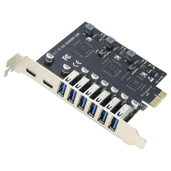 USB 3.0 PCIe Card, PCI-e to 2Port USB C + 6 Port USB 3.0 Internal Expansion Card 5Gbps