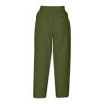 thumbnail image 2 of Zuesphe Womens Pants Dressy Casual Petite Capri Pants for Women Plus Size High Rise Baggy Pants Women Y2k High Waist Cargo Pants Women Stretch, 2 of 4