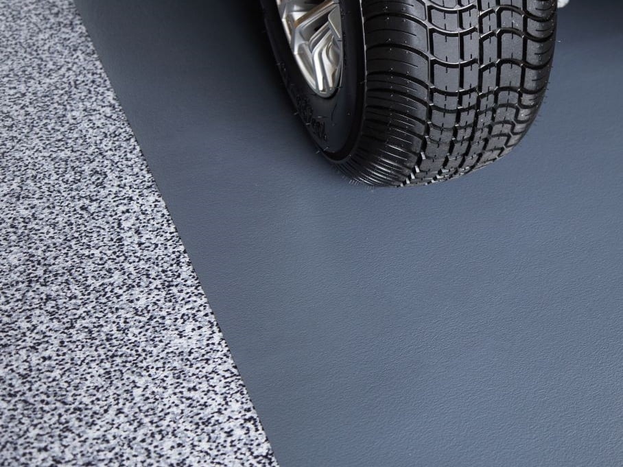 G-Floor 7.5' x 17' Ceramic Texture Vinyl Garage Flooring Cover - Slate Grey