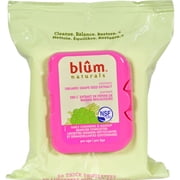Blum Naturals Daily Cleansing and Makeup Remover Towelettes Pro Age - 30 Towelettes - Case of 3