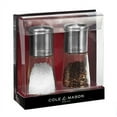thumbnail image 2 of COLE & MASON Clifton Top Grinding Salt and Pepper Grinder Gift Set - Mills Include Precision Mechanisms and Premium Sea Salt and Peppercorns, Stainless Steel and Glass, 2 of 2