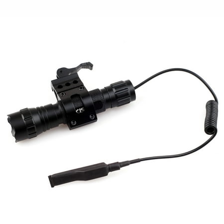1000lm T6 LED Tactical Flashlight with Quick Release Picatinny Rail Mount (Best Flashlight Mount Ar15)