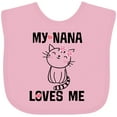 thumbnail image 3 of Inktastic My Nana Loves Me Girls Girls Baby Bib, 3 of 4