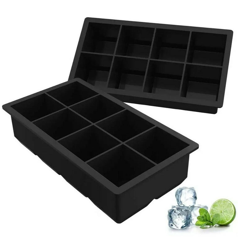 Ice Maker Large Cube Square Tray Molds Whiskey Ball Cocktails