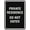 Black, variant on Signs ByLITA Portrait Round Private residence do not enter Sign - Laser-Engraved Lettering | Durable ABS Plastic | Vibrant Colors | Powerful Foam Tape (Brushed Silver) - Small