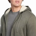 thumbnail image 4 of Eddie Bauer Men's Shearling-Lined Full-Zip Hoodie, Heavyweight Fleece, Relaxed Fit (GREEN/LARGE), 4 of 6