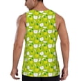 thumbnail image 3 of Fotbe Fruit Pattern Men's Quick Dry Workout Tank Top Gym Muscle Tee Fitness Bodybuilding Sleeveless T Shirt Breathable Workout Shirt-, 3 of 9