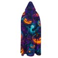 thumbnail image 5 of Pincandy Unisex Halloween Costume Hooded Poncho Cloak Funny Spooky Pumpkin Graphic Cape Party Outfit for Women and Men, 5 of 6