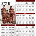 thumbnail image 4 of 2PCS Funny Family Christmas Pajamas Matching Sets – White Long Sleeve Top & Pants with Christmas Tree and Pine Print, Holiday Loungewear Sleepwear Outfit, Xmas PJs for Family & Adults, 4 of 6