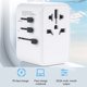thumbnail image 5 of Tholdsy Adaptador de viaje universal blanco para una carga conveniente de pared móvil para un rápido portátil y seguro Electrónica 28W blanco, 5 of 6