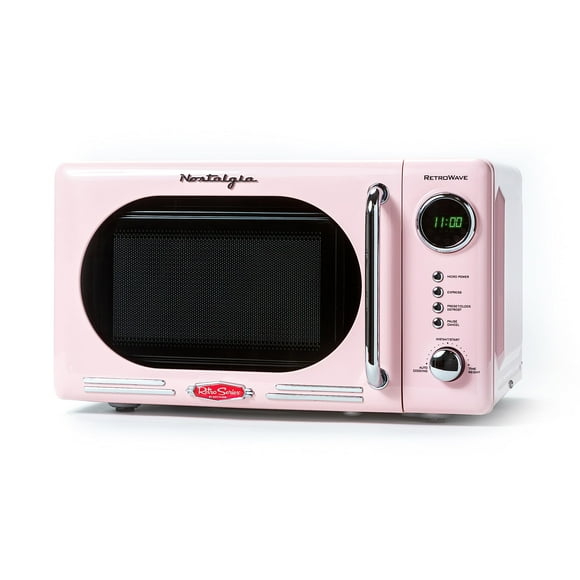 Horno microondas Nostalgia Retro 0.7 Cu Ft 700 W rosa