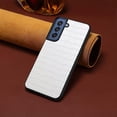 thumbnail image 4 of Crocodile Textured Leather Covered Hybrid Phone Case Suitable for Certain Brand's Galaxy S21 FE 5G - Green Color Design, 4 of 4
