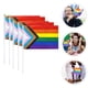 thumbnail image 2 of banderas del orgullo para exteriores, banderas de arcoíris portátiles para fiestas, decoraciones para fiestas del orgullo., 2 of 5