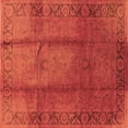 thumbnail image 1 of Ahgly Company Indoor Square Oriental Brown Industrial Area Rugs, 4' Square, 1 of 4
