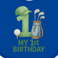 thumbnail image 4 of Inktastic Golf Themed My 1st Birthday Boys or Girls Baby Bib, 4 of 4