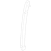 Genuine OE Acura Sash Channel - 72270-TK4-A01