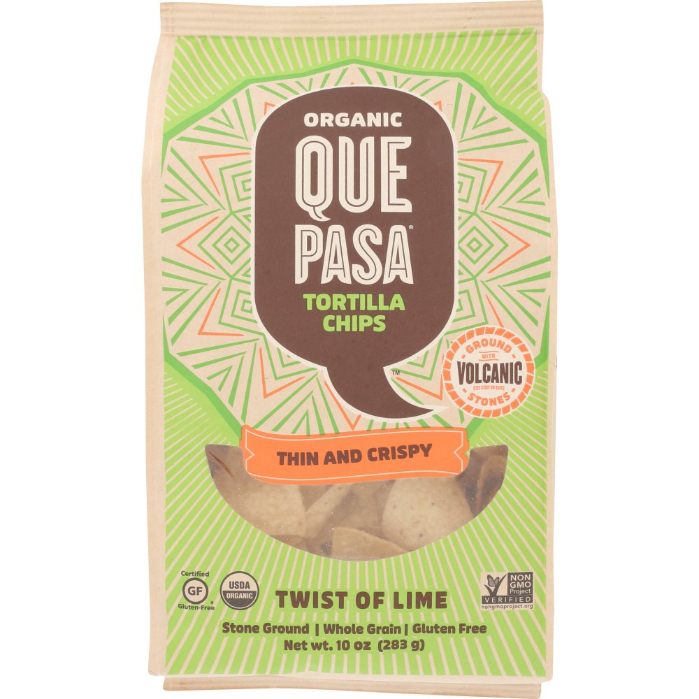 QUE PASA Thin & Crispy Tortilla Chips Twist of Lime, 10 oz Walmart