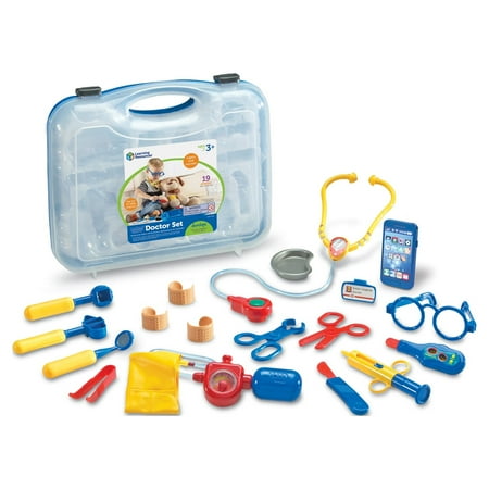 UPC: 0765023090482 | Learning Resources Pretend & Play® Doctor Set Play Medical Toy Kit -19 Pieces Boys and Girls Ages 3 4 5+ Pretend Play Kid Doctor Set
