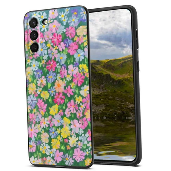 Compatible with Samsung Galaxy S23+ Plus Phone Case, Little-Flowers Case Men Women, Flexible Silicone Shockproof Case for Samsung Galaxy S23+ Plus