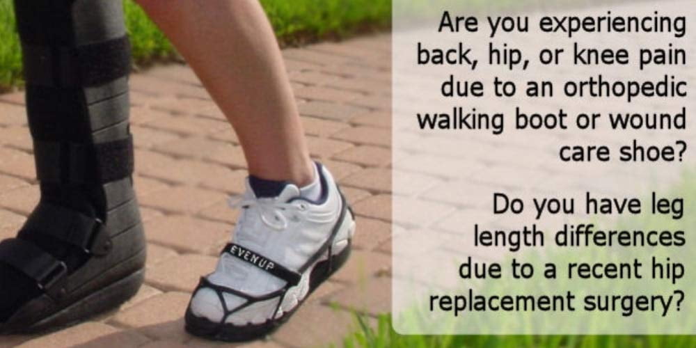 EVENup Shoe Balancer/Leveler - Equalize Limb Length and Reduce Body Strain While Walking (Shoe Size - Medium: 9 - 11)