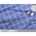 thumbnail image 2 of Soimoi Polyester Crepe Fabric Diagonal Check Printed Fabric 1 Yard 42 Inch Wide, 2 of 3