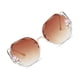 thumbnail image 5 of Qarigey Gafas de sol Retro de lujo sin marco para mujer, gafas de sol con incrustaciones de diamantes de imitación, gafas de sol de Color Color café 2Conjunto, 5 of 6