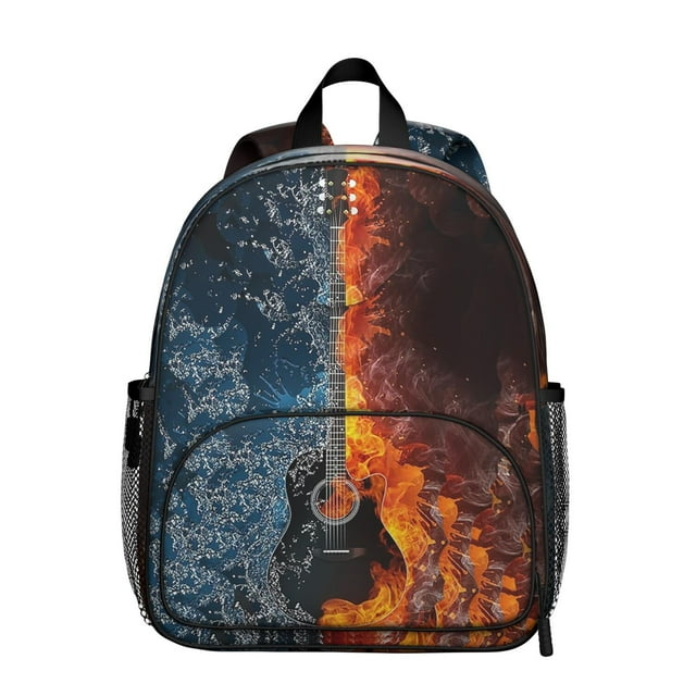 Students Sports Backpack - Baseball, Softball, Football Print, Comfortable Dual Shoulder Support, Durable Oxford Fabric