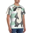 thumbnail image 2 of Qekee Cute Raccoon Classic Fit T-Shirt Men's Shirt Men's Tight Short Sleeves for Exercise, Running, Mountaineering - Cute Raccoon, 2 of 9