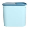 thumbnail image 2 of 4-Gallon Slim Motion Sensor Trash Can, Automatic Touchless Bathroom & Kitchen Step Trash Can with Lid, Space-Saving Design,Blue, 2 of 7