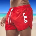 thumbnail image 2 of New Summer Men's Swimwear Breathable Board Shorts Male Surfing Swimsuit Fitness Training Shorts Casual Printed Beach Short Pants, 2 of 5