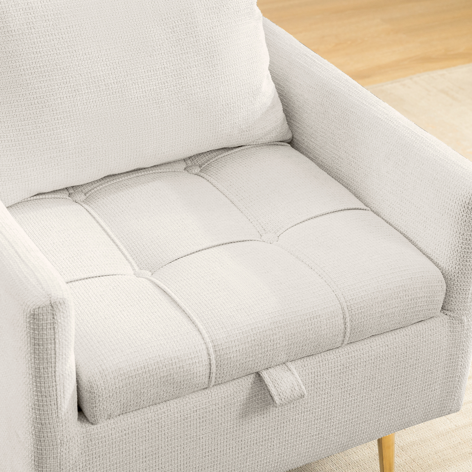 COOLHUT Criss Cross Chair with Wheels Armless Cross Legged Office Chair Wide Home Office Desk Chair Swivel Comfy Vanity Desk Chair Height Adjustable Mid Back Wide Seat Computer Task Chair WhiteVelvet